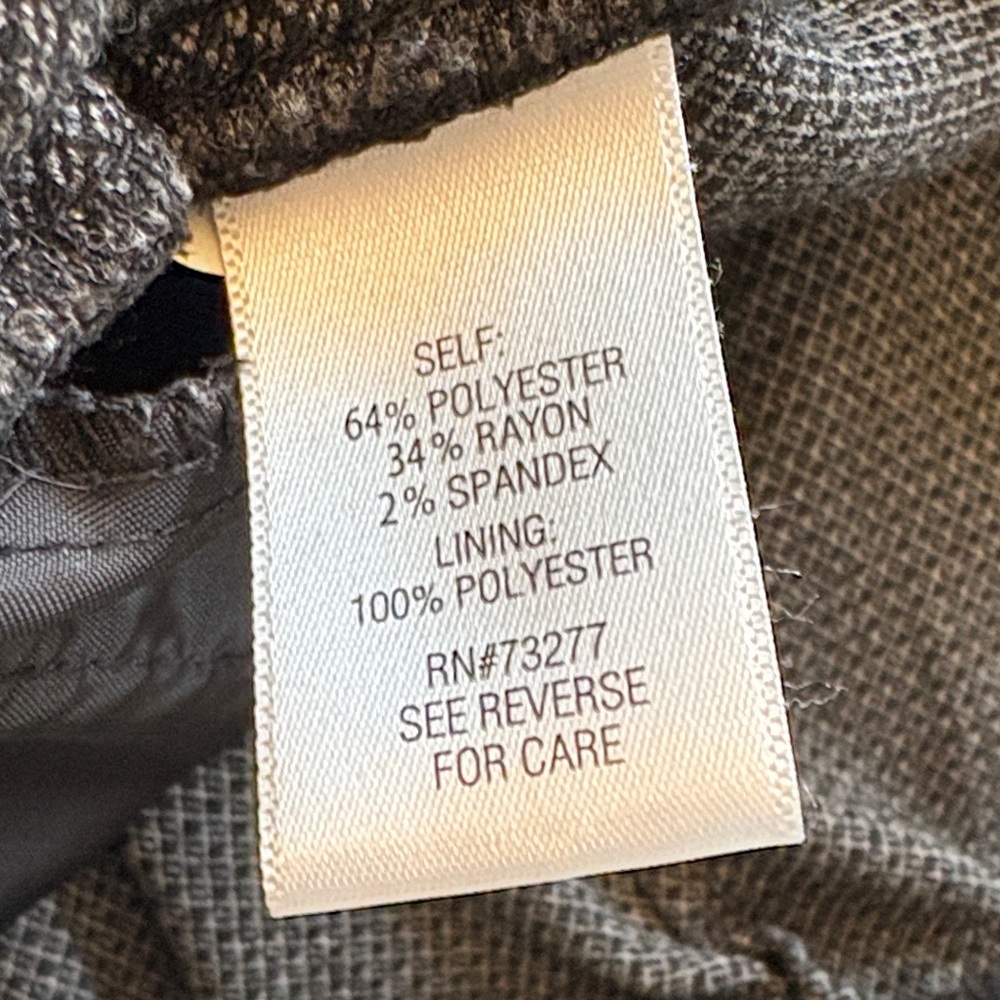 croft & barrow Tweed Like Wide-Leg Pull-On Pants croft & barrow Size: 20W Short - Picture 4 of 9
